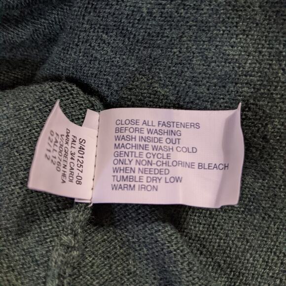 Gap 3/4 Sleeve Button Down Sweater Sz S - Picture 5 of 7